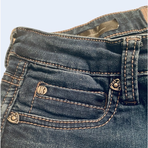 Kut From The Kloth Jeans 4 Viv Toothpick Skinny Mid Rise Medium Wash Stretch - Picture 3 of 9